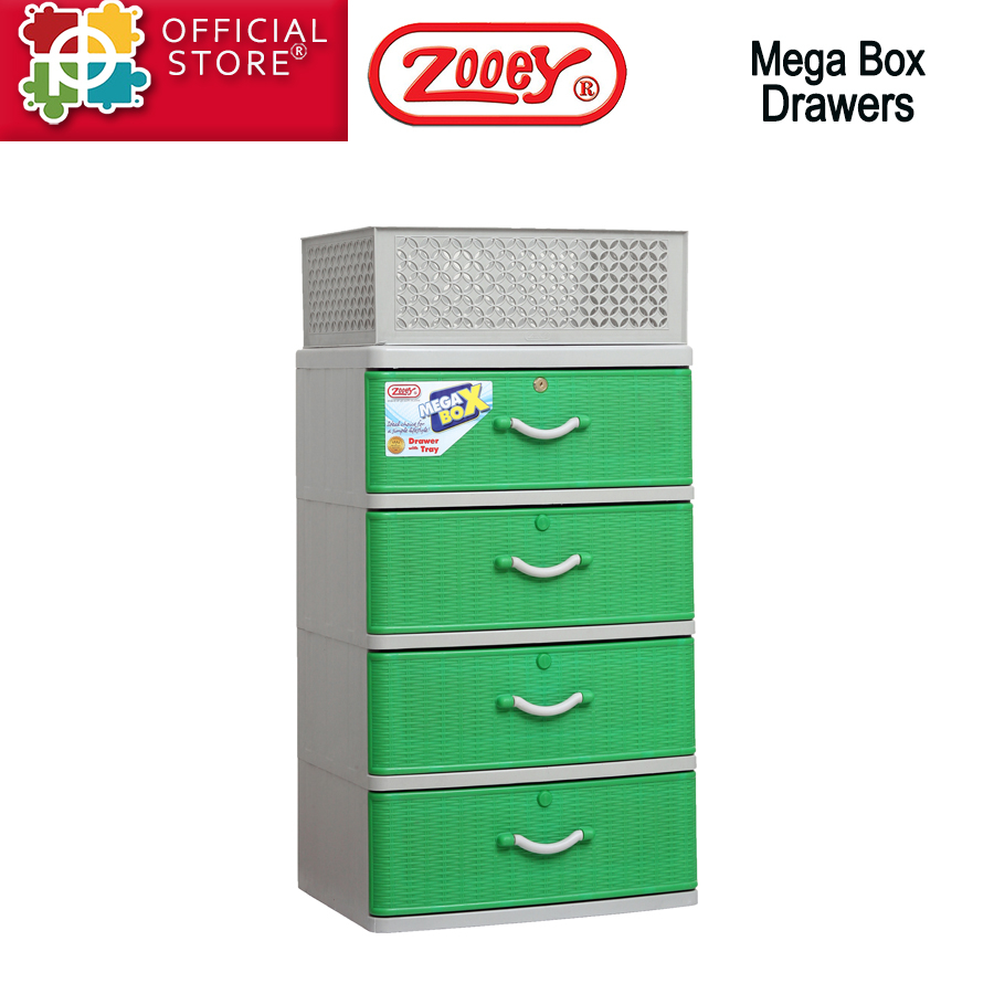 Zooey Mega Box Drawer 4 Layer Stock No. 399-4L/Wardrobe/Organizer ...