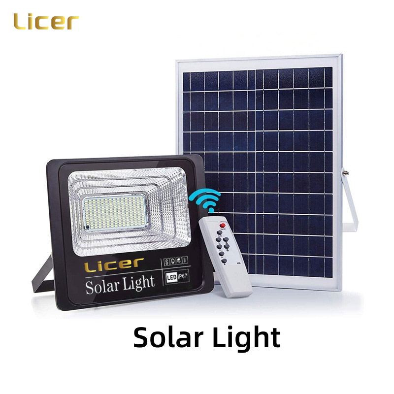 Licer Solar Light Outdoor Waterproof Remote Control Stepless Dimming ...