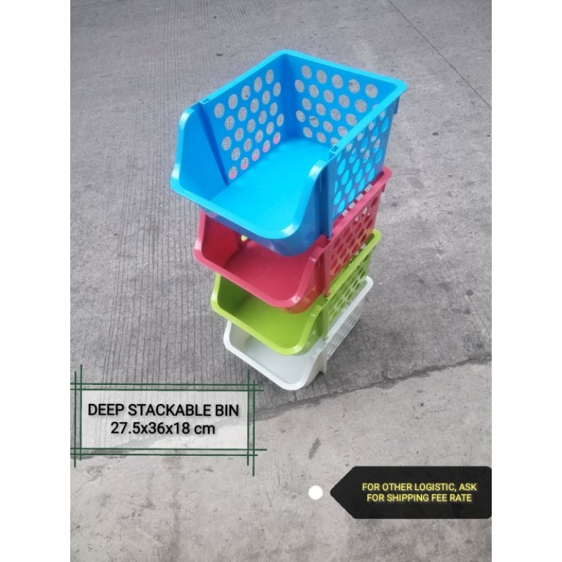stackable bin box storage organizer stack bin 10pcs (for other logistic ...