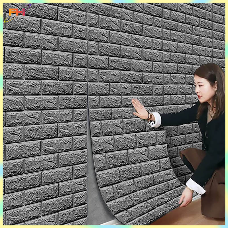 70x77CM Big Size 3D Bricks Wallpaper Self Adhesive Waterproof Foam