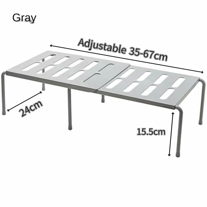 A23 COD Retractable 32-56cm Cabinet Storage Rack Kitchen Organizer Rack ...