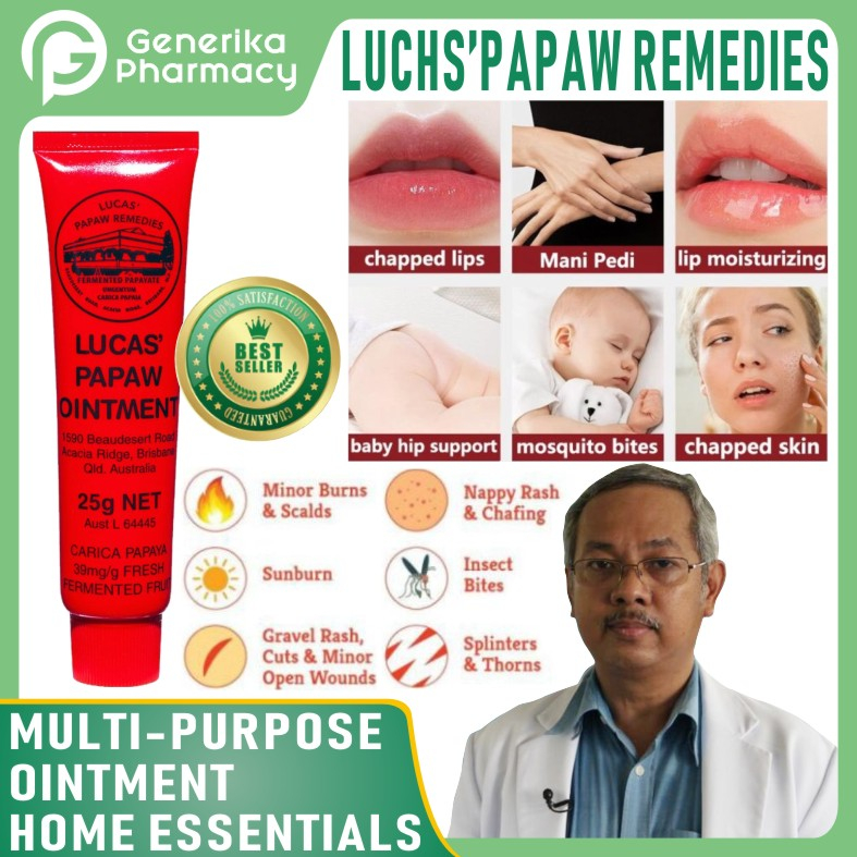 Authentic Lucas' Papaw Papaw Ointment lip balm burn ointment