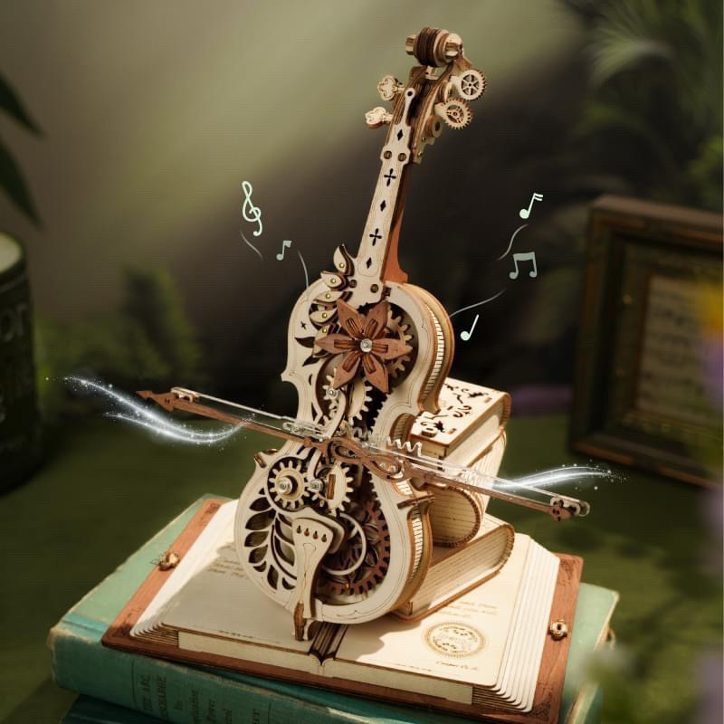 Magic Cello Mechanical Music Box 3D Wooden Puzzle | Shopee Philippines