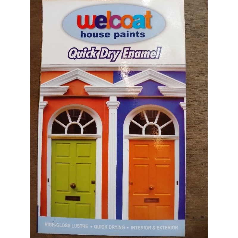 WELCOAT QUICK DRY ENAMEL COLOR CHART COMPLETE GUIDE FOR COLORS WOOD AND ...