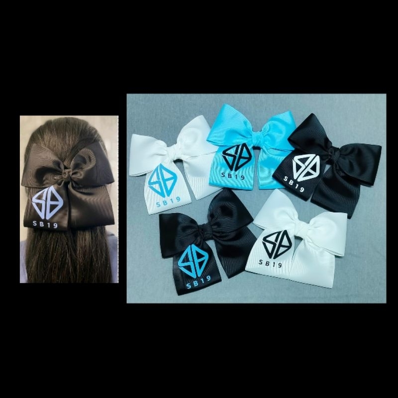 SB19 Ribbon Fan-Made Ladies Hairbow Barrette Hairclip | Shopee Philippines
