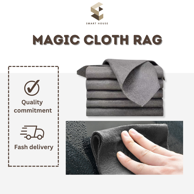 Magic Rag Magic Towel Household Glass Rag Bathroom Mirror No Watermark Strong Absorbent Cloth | Shopee Philippines