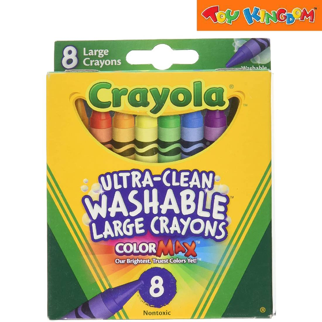 Crayola UltraClean 8 pcs Large Washable Crayons Color Max Shopee