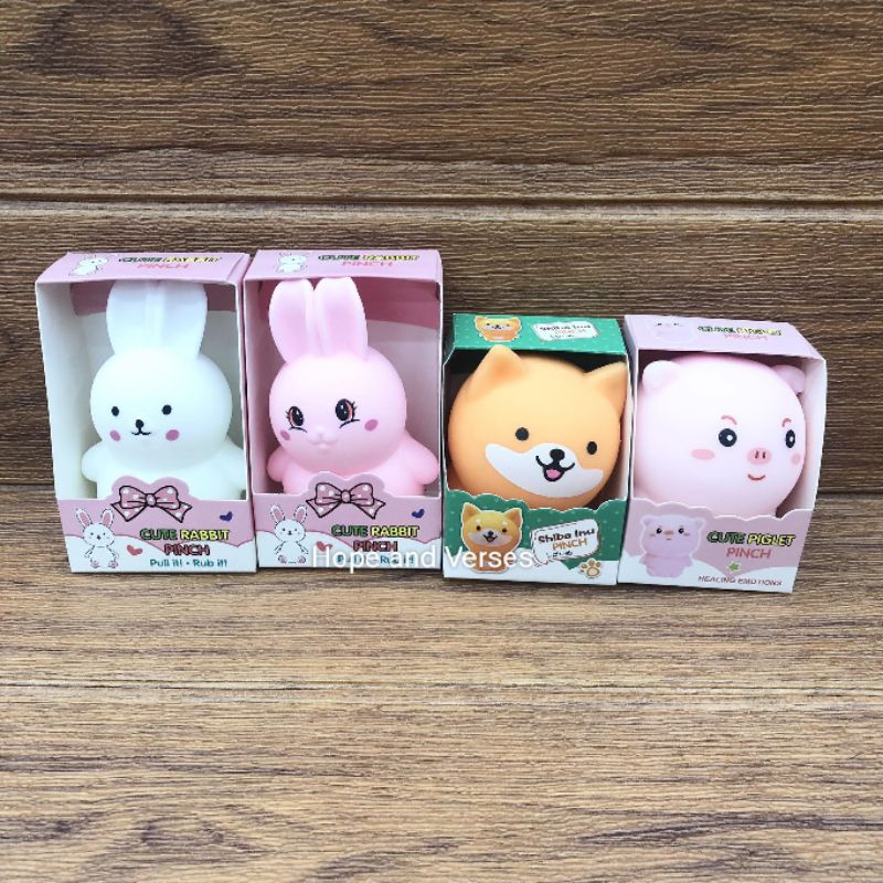 Cute Rabbit Dog Pig Piglet Pinch Toy Squeeze Soft Squishy squish toy ...