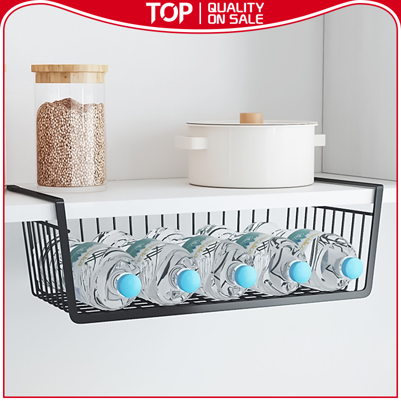 Under Shelf Table Storage Basket Rack Desk Wire Hanging Rack