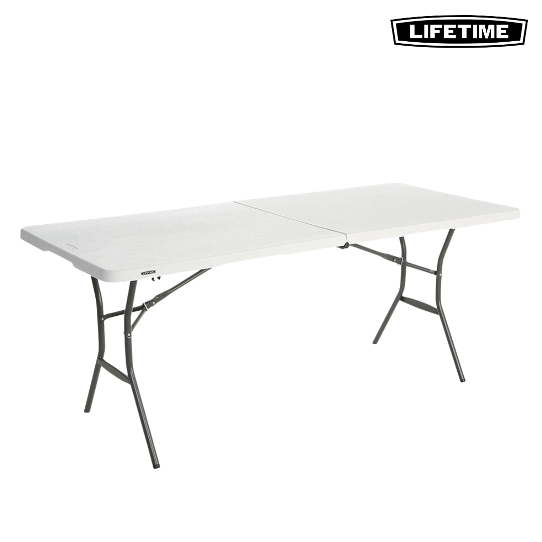 6ft white deals folding table