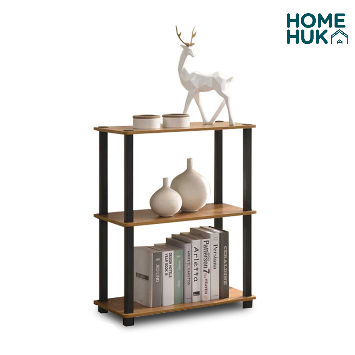 HomeHuk Blackpole Open Storage Shelf Display Rack | Shopee Philippines