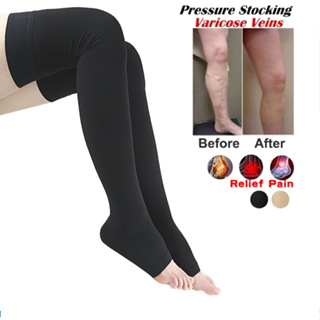 1 Pair Zipper Pressure Compression Socks Support Stockings Leg
