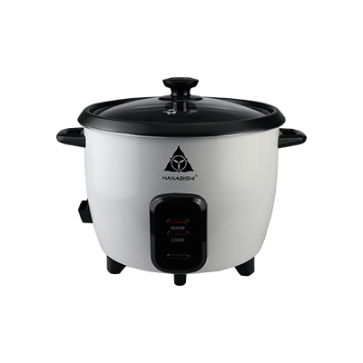 Hanabishi HRC-10HBWT Black & White Rice Cooker 1 Liter/5 Cups HRC10HBWT ...