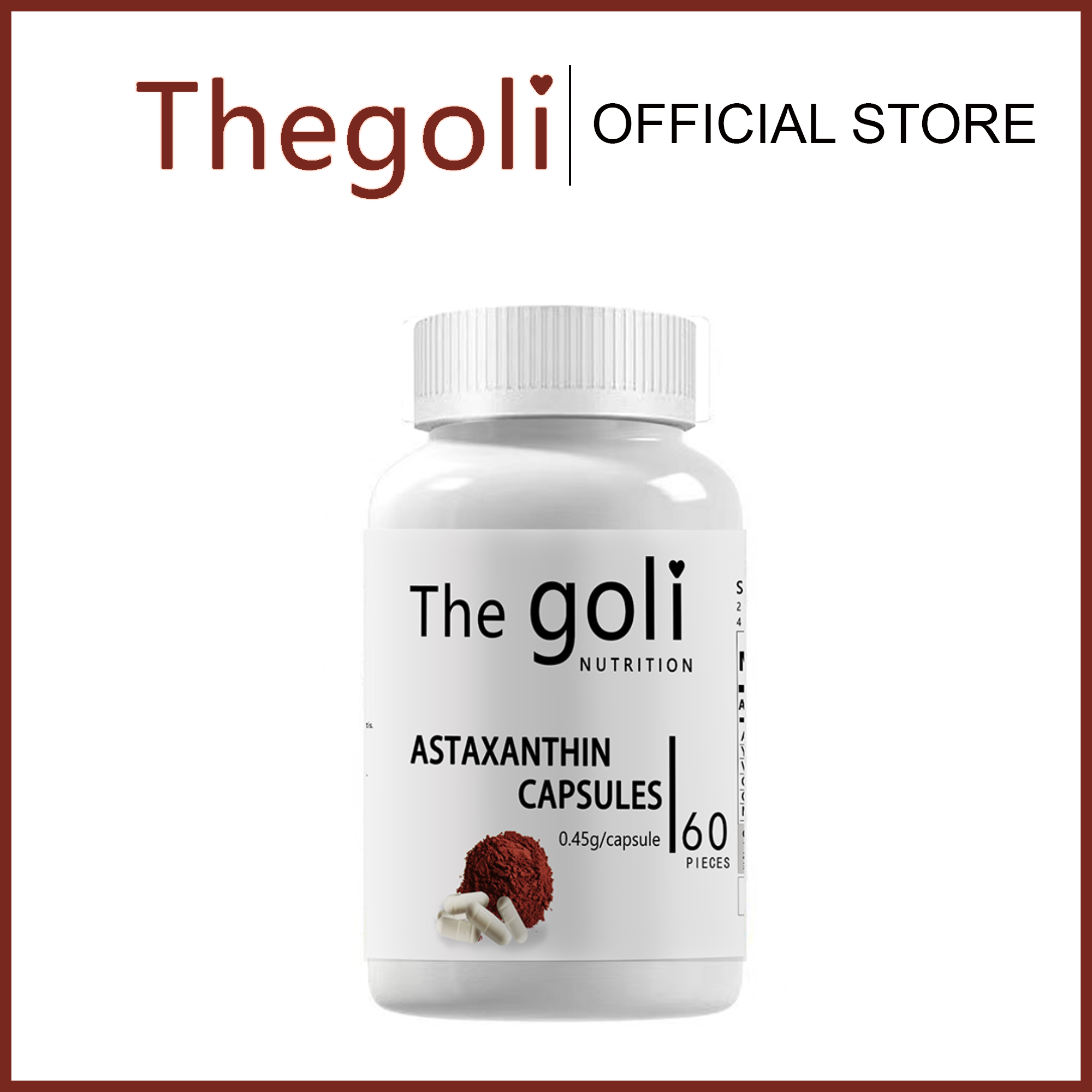 Thegoli Astaxanthin whitening capsules Antiaging supplement Boosts
