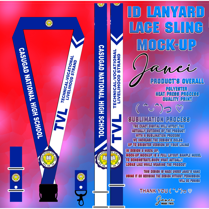 Casugad National High School | Customized Id Lace Lanyards Sling ...