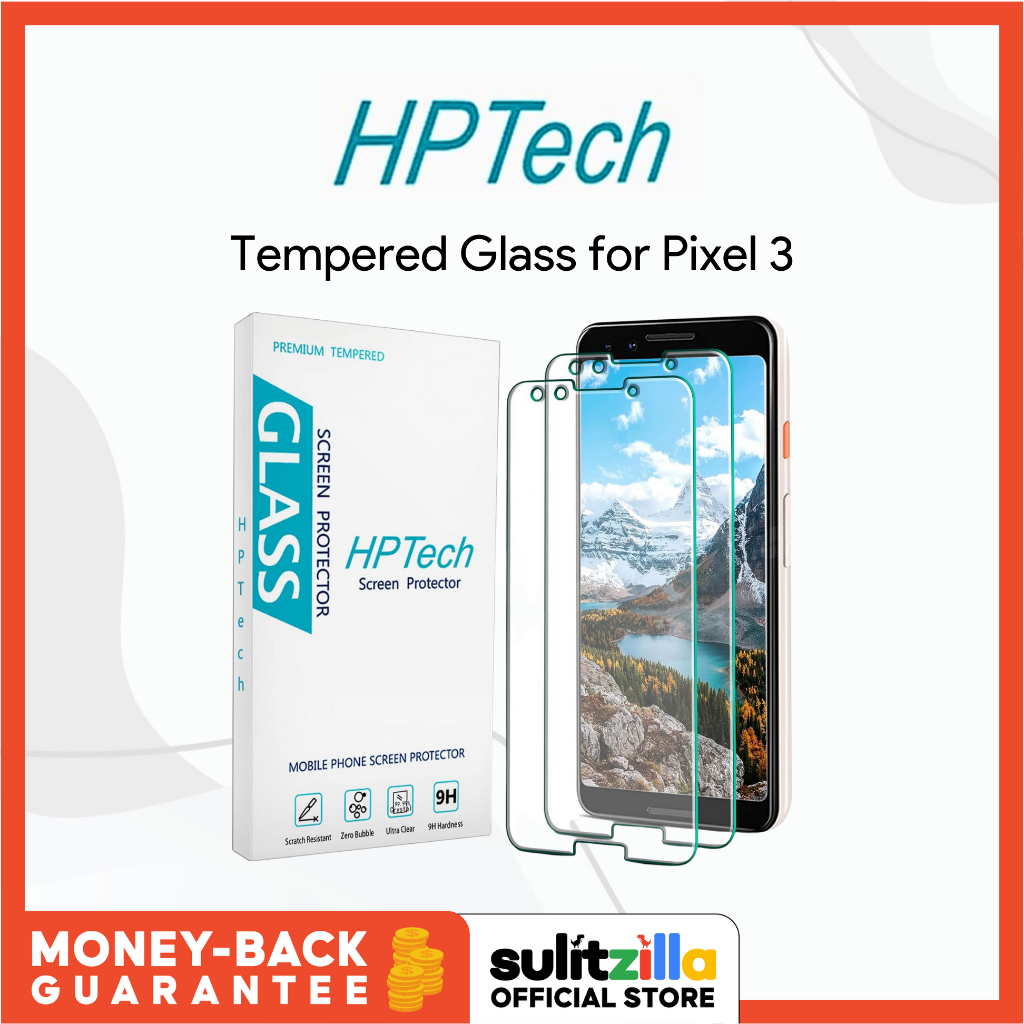 HPTech Tempered Glass Screen Protector for Google Pixel 3 (2-Pack ...