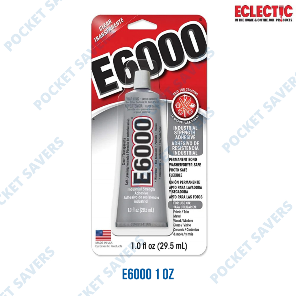 E6000 Industrial Strength Adhesive Mini Small Tube Glue Bond Adhesive