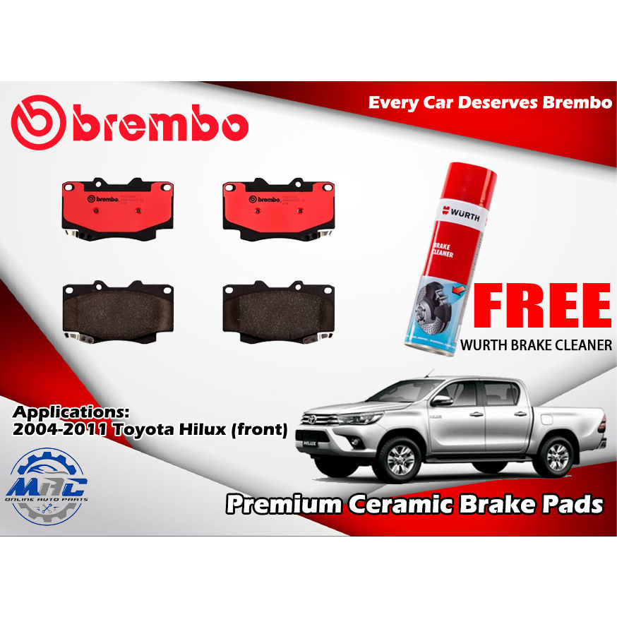 Toyota Hilux 20042011 Brembo P83069N CERAMIC Front Disc Brake Pad