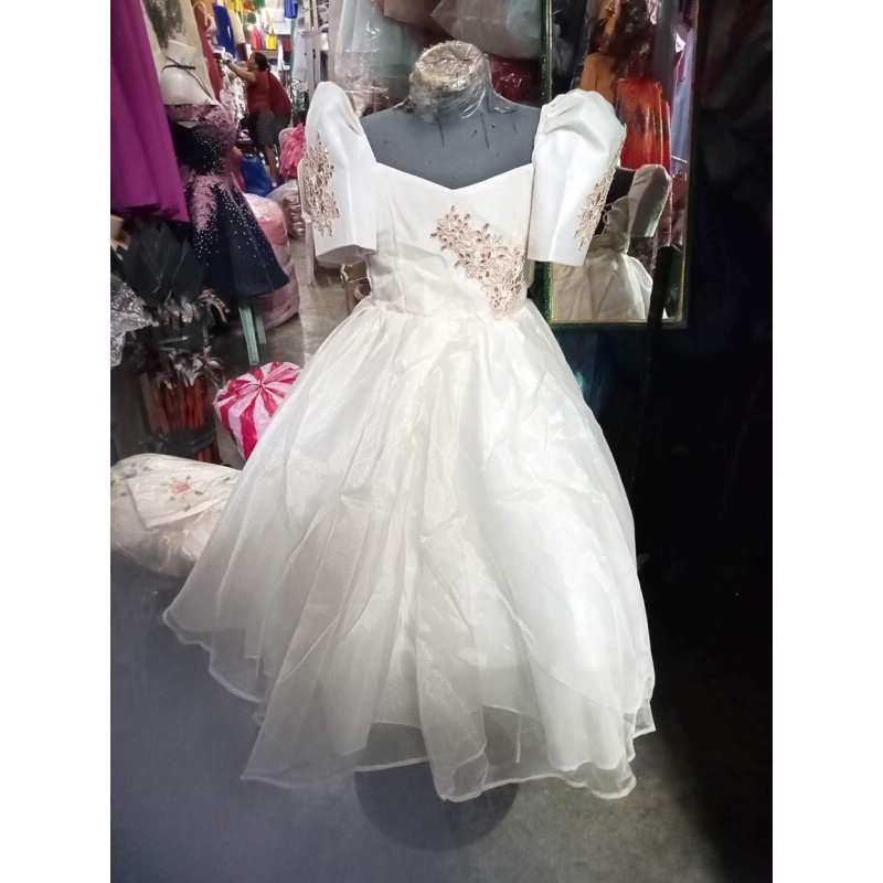 Modern Filipiniana for kids Organza Shopee Philippines