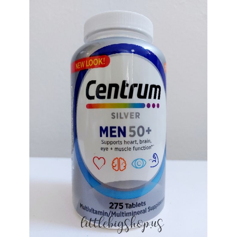 Centrum Silver Men 50+ Multivitamin / Multimineral Supplement (USA ...