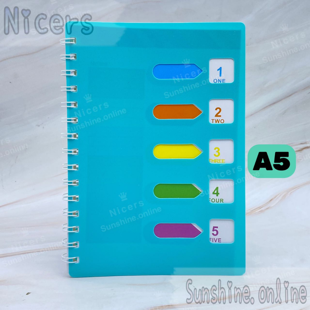 A5 A6 Lined Notebook Side Spiral Notebook PVC cover | Shopee Philippines