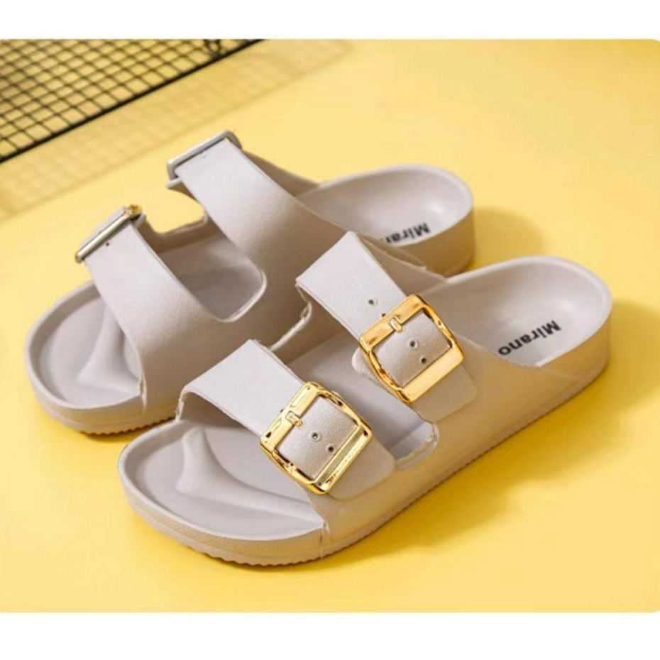 869-2 new Korean fashion unisex two strap slippers women and men couple ...