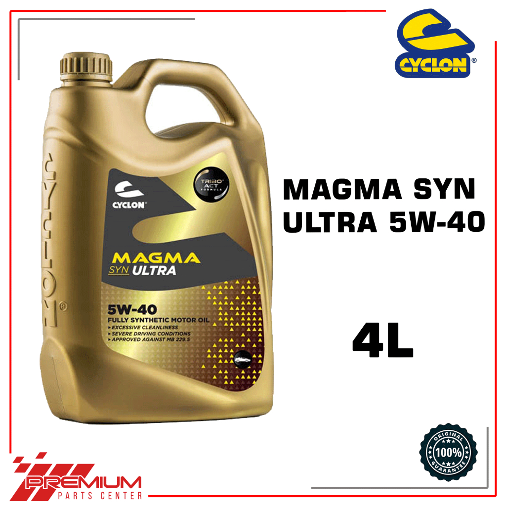 CYCLON MAGMA SYN ULTRA 5W-40 Fully Synthetic Gasoline and Diesel Oil 4 ...