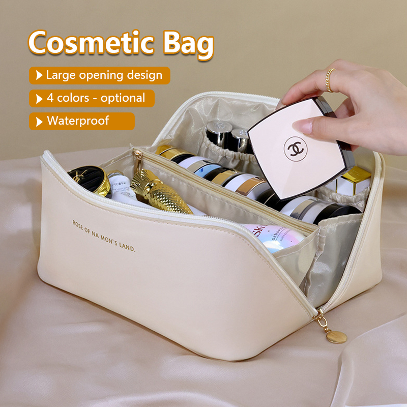 Portable Travel Makeup Bag Large Capacity Waterproof Toiletry Bag ...