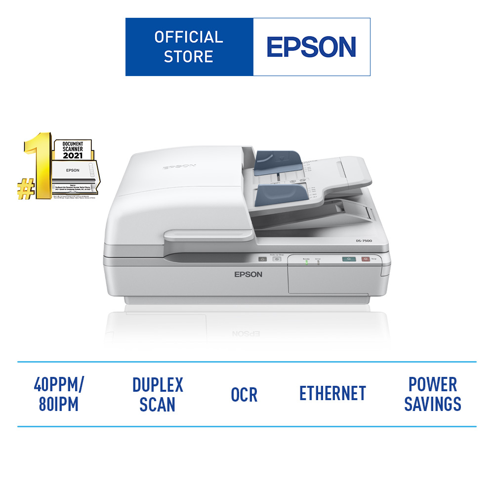 Epson WorkForce DS7500 Flatbed Document Scanner with Duplex ADF Shopee Philippines