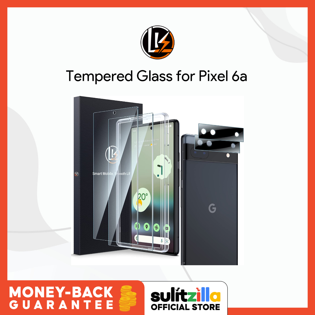 LK Tempered Glass Screen Protector for Google Pixel 6a (2+2 Pack