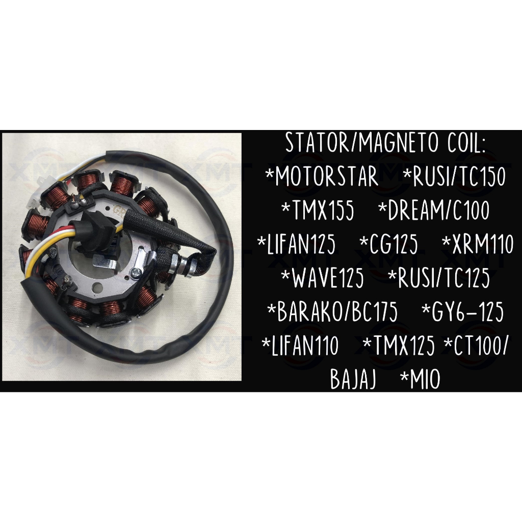 Motorcycle Stator Coil For Yamaha CY90 Jog 90, CW50/EW50 Models - Compatible Replacement Part