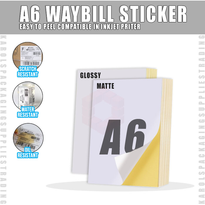 QJOQ.ph | A6 Printable Inject Sticker paper Matte or Glossy | Shopee ...