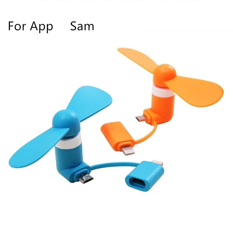 IMAX 2 in 1 portable mini mobile phone OTG fan (for V8 and IOS) no ...