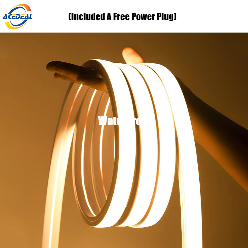 LED Strip Light waterproof Cuttable AC 220V flexible rope tube narrow