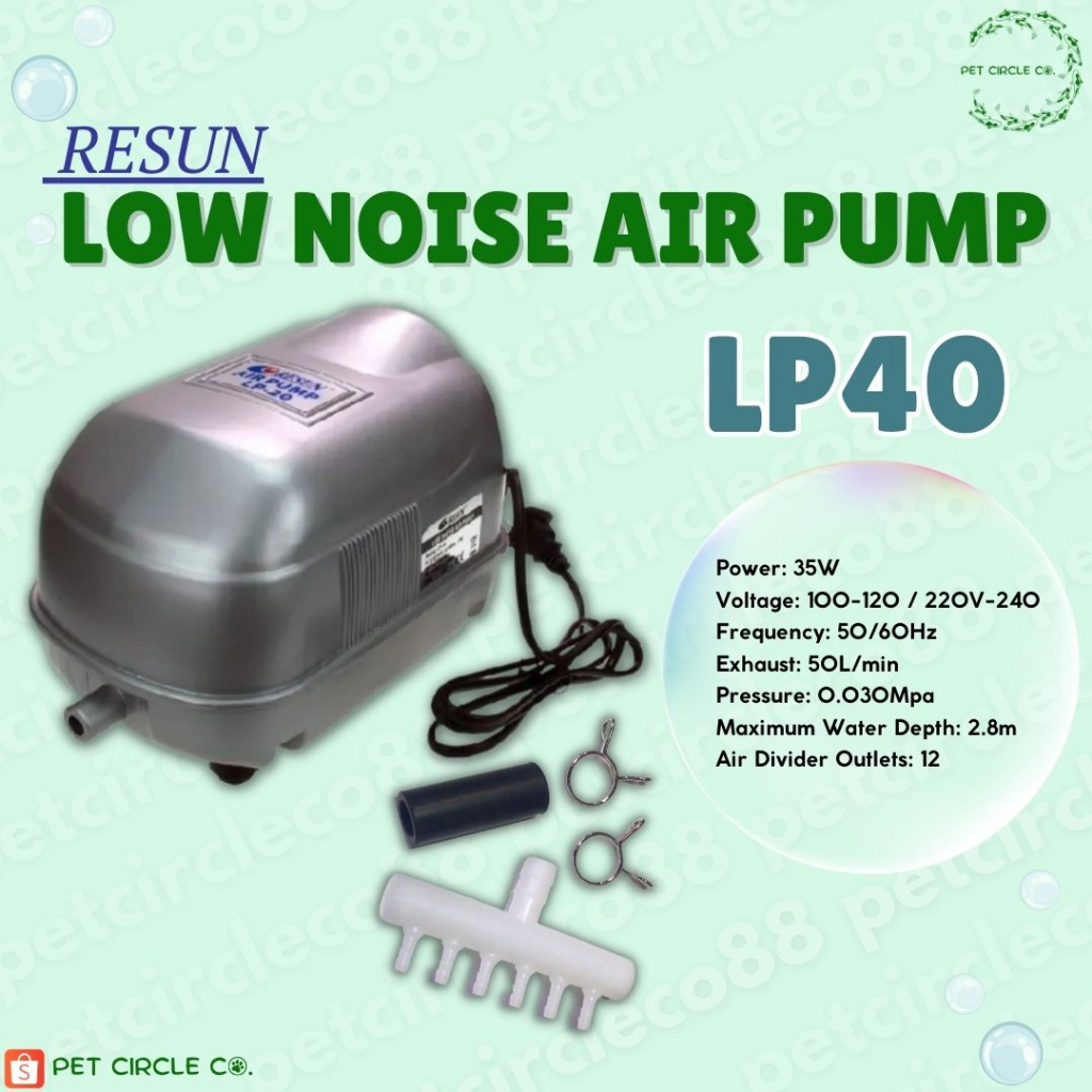 Resun Low Noise Air Pump Airpump LP40 Shopee Philippines