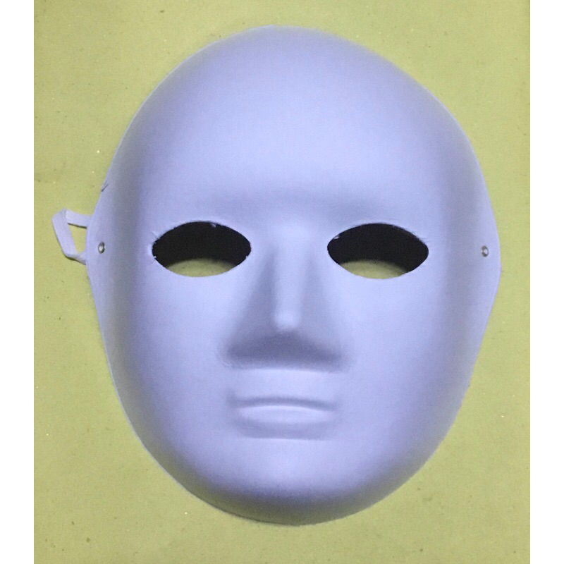 white plain paper full Face Mask Maskara | Shopee Philippines