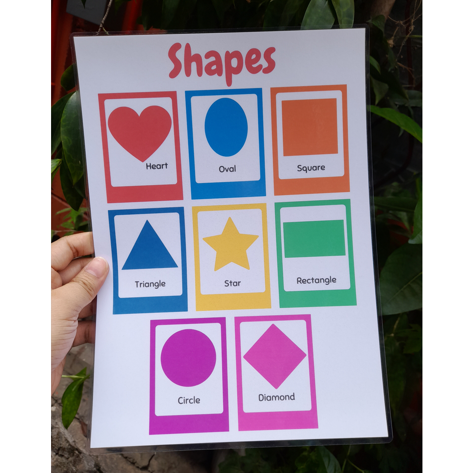 Learning Materials and Educational Charts For Kids - Laminated ...