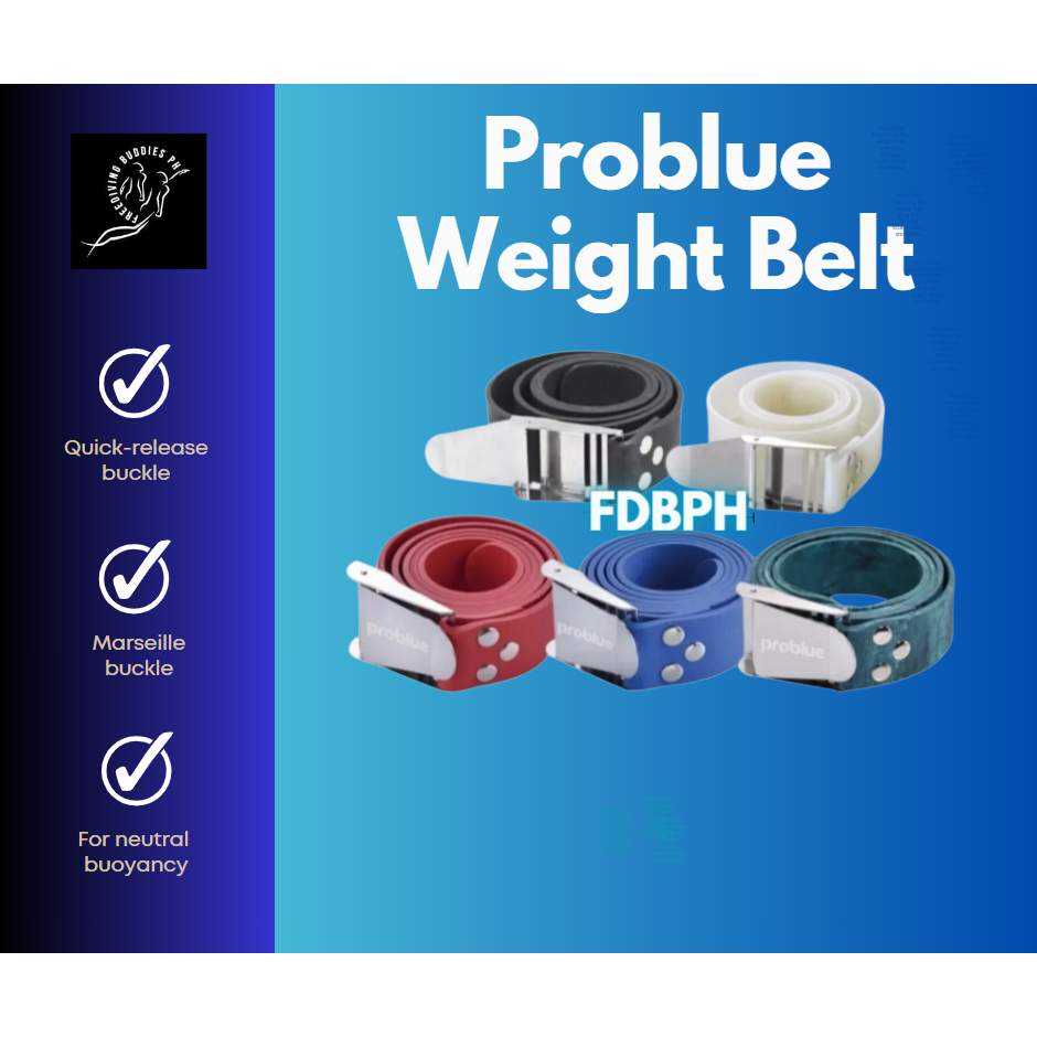 SCUBA DIVING WEIGHT Belt Silicone Quick-Release For Freediving