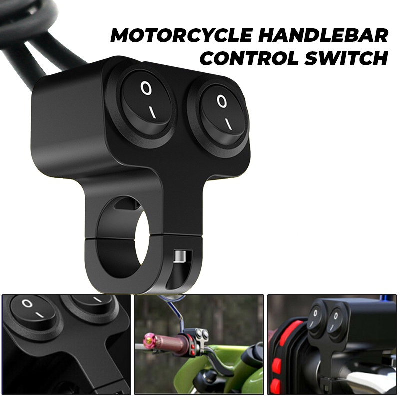 Motorcycle Switch Motorcycle Handlebar Double Button Switch | Shopee ...