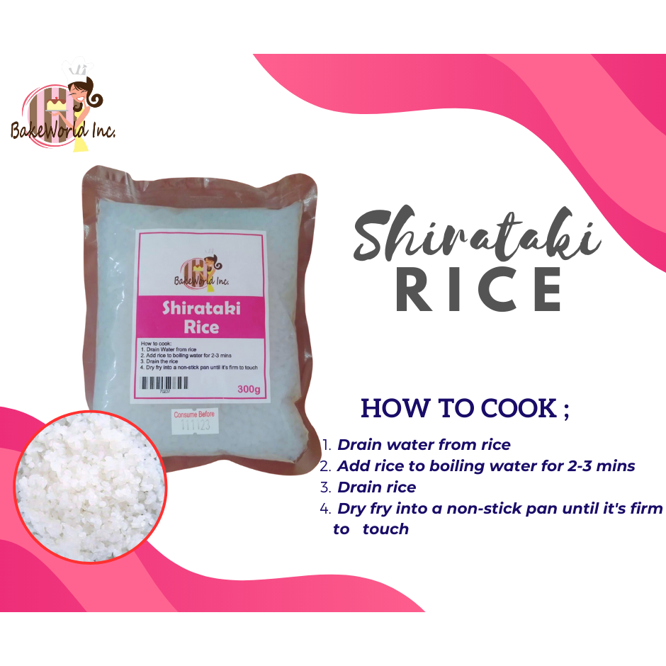 low carb noodles&rice 300g (Shirataki Rice Shirataki Noodles) Shopee Philippines
