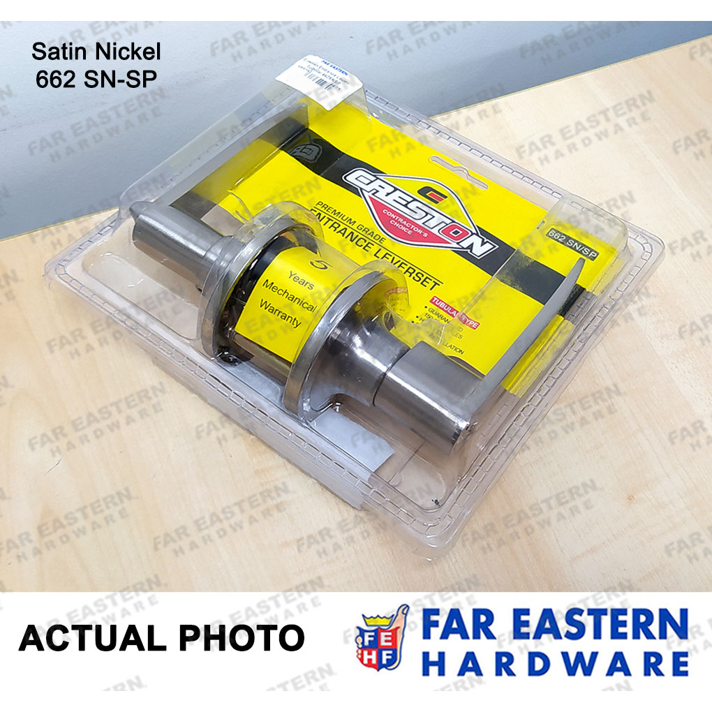 CRESTON Leverset Entrance Doorknob Twist Lock Lever Lockset CRDH