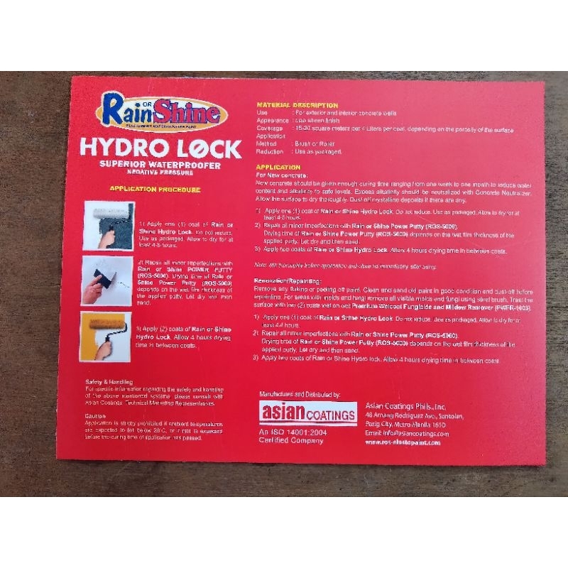 RAIN OR SHINE HYDRO LOCK COLOR CHART COMPLETE GUIDE FOR COLORS SUPERIOR ...