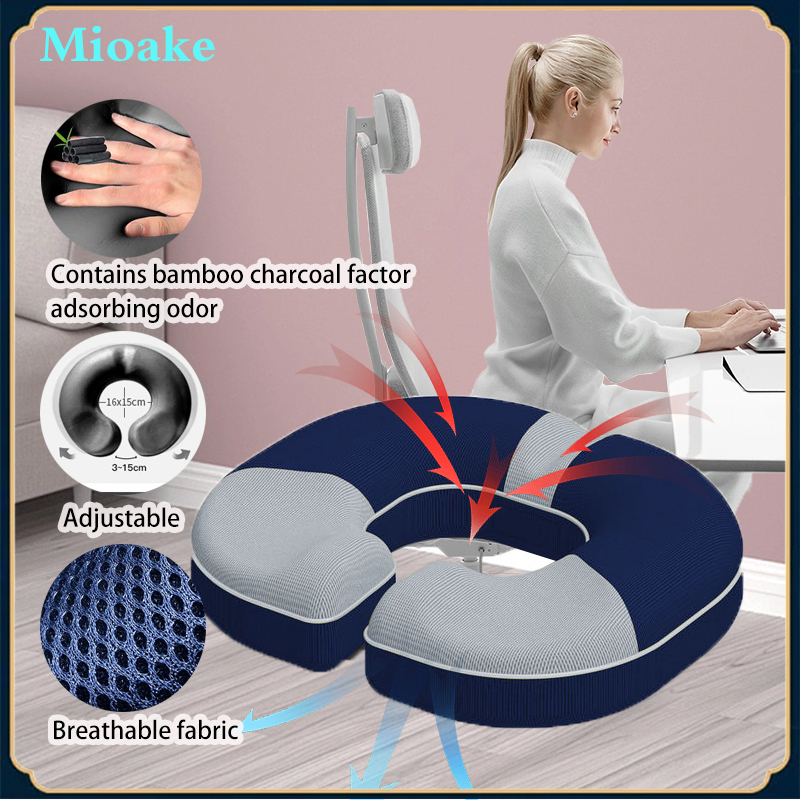 Pillow Hemorrhoid Tailbone Cushion for Coccyx Prostate Sciatica Bed