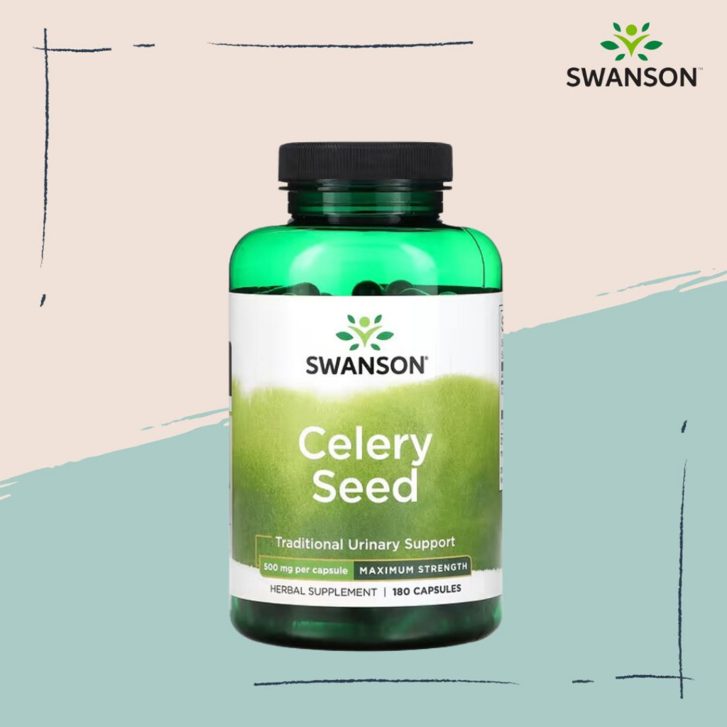 Swanson Ph Swanson, Celery Seed, Maximum Strength, 500 mg, 180