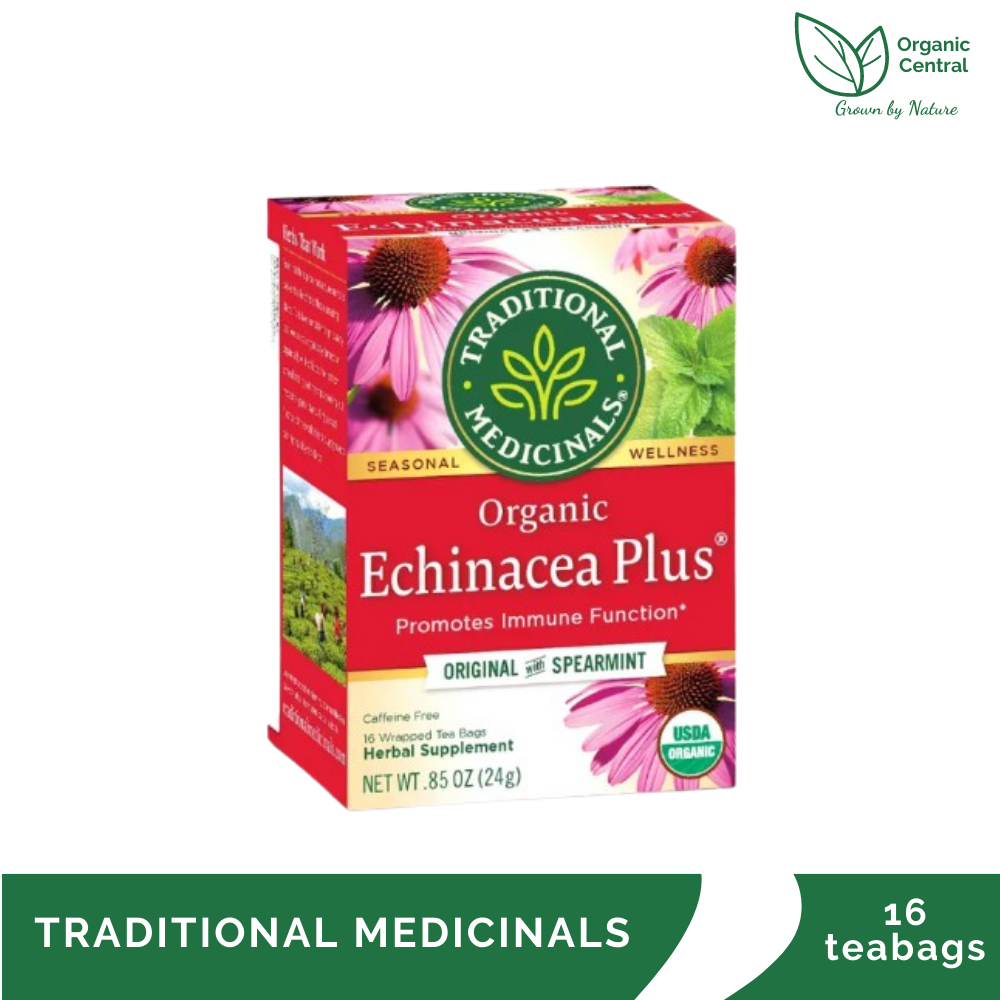 Traditional Medicinals Echinacea Plus Original with Spearmint Caffeine