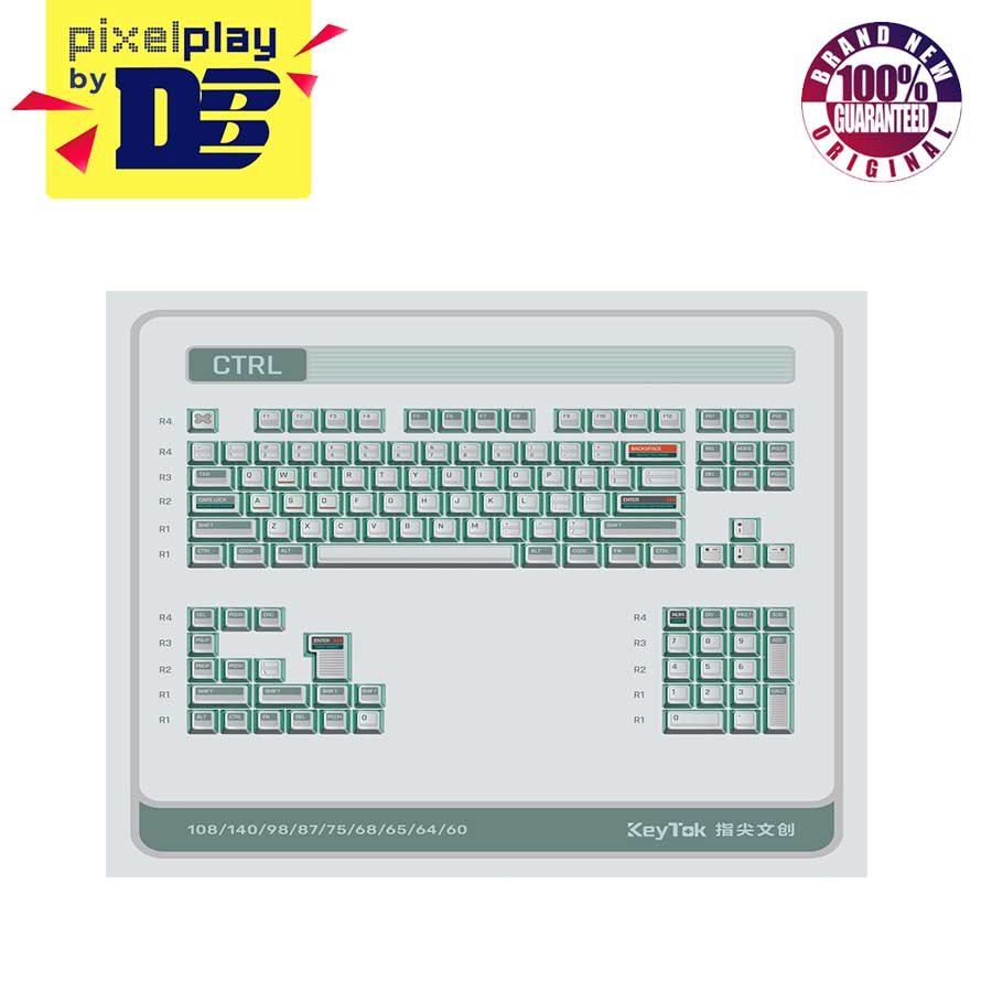 Keytok CTRL Semi-Transparent Keycap Set 117-Key (Mint) | Shopee Philippines