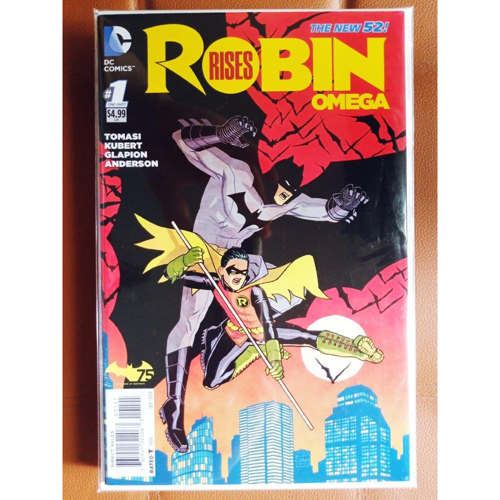 Robin Rises Omega 1 B DC Comic Book FN/VF 2014 Incentive Variant Cover ...