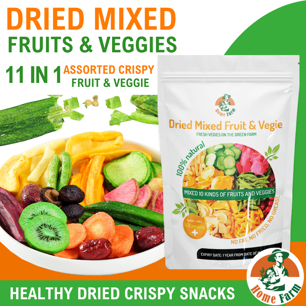 HOMEFARM Dried mixed fruits and vegetables 11 in 1 Assorted Cripsy