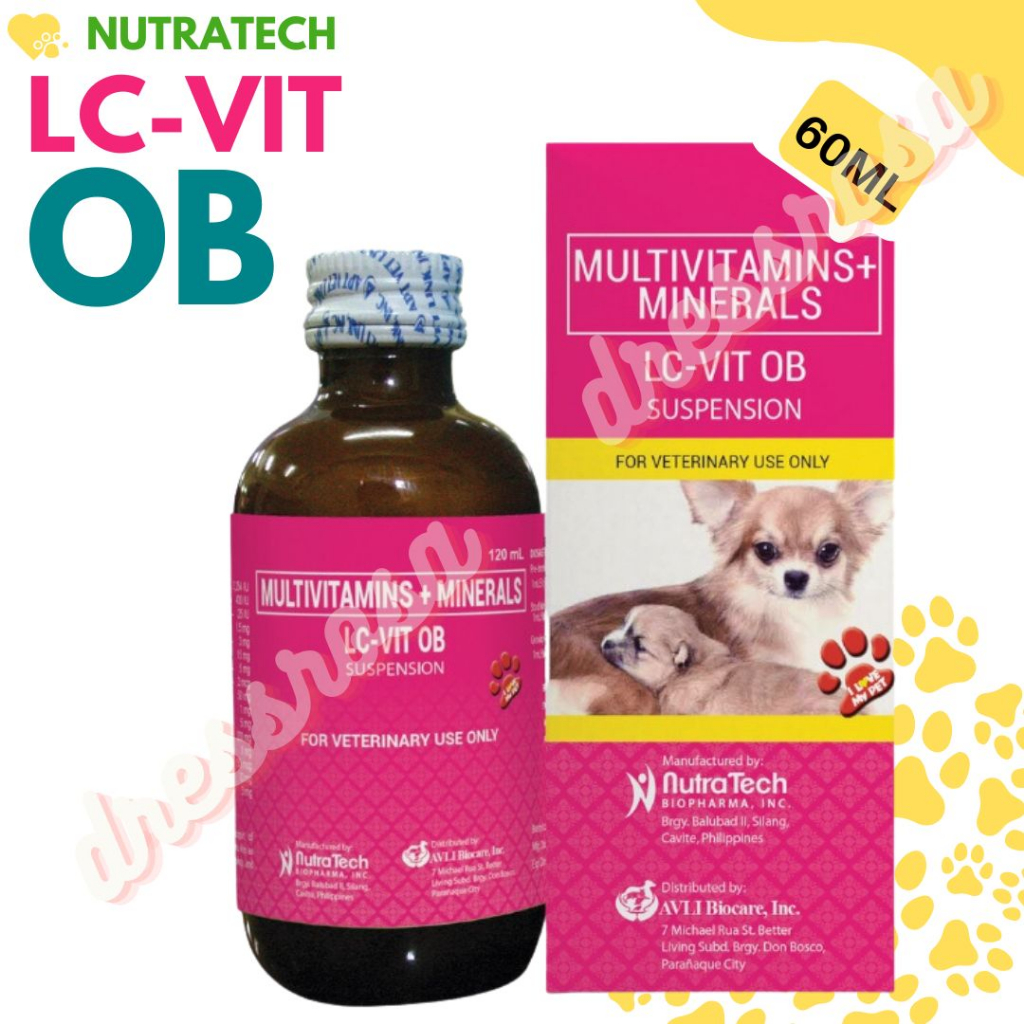 LC-VIT OB Suspension 60ML for Lactating Pregnant Pets Cats and Dogs ...