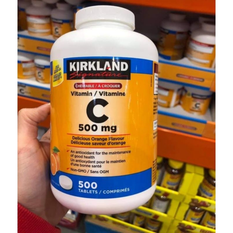 Kirkland Vitamin C 500mg 500 Tablets Expiry 5/2024 Canada Import